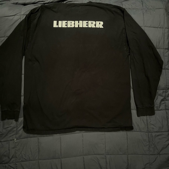 Liebherr black work longsleeve t shirt - Picture 2 of 3